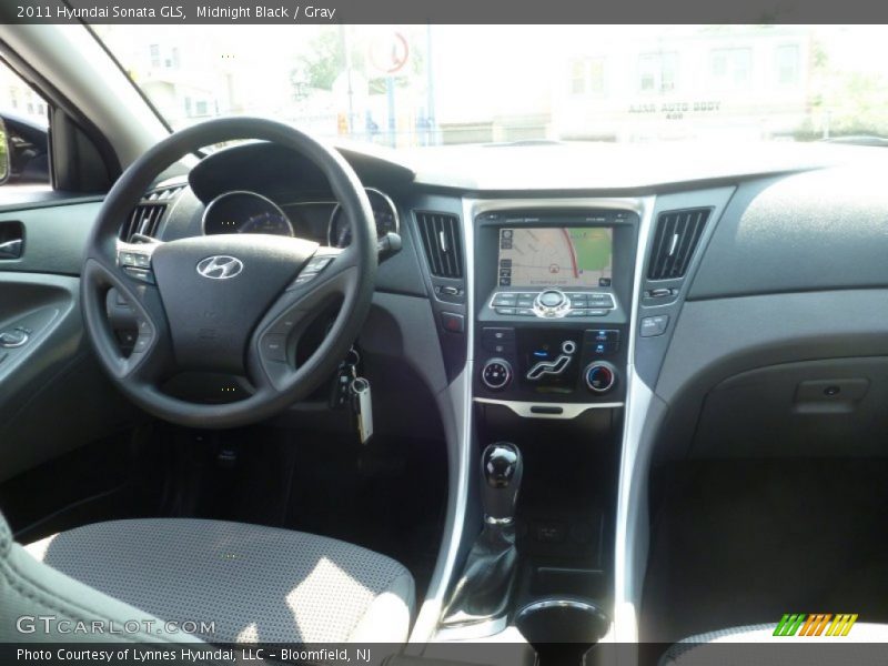 Midnight Black / Gray 2011 Hyundai Sonata GLS