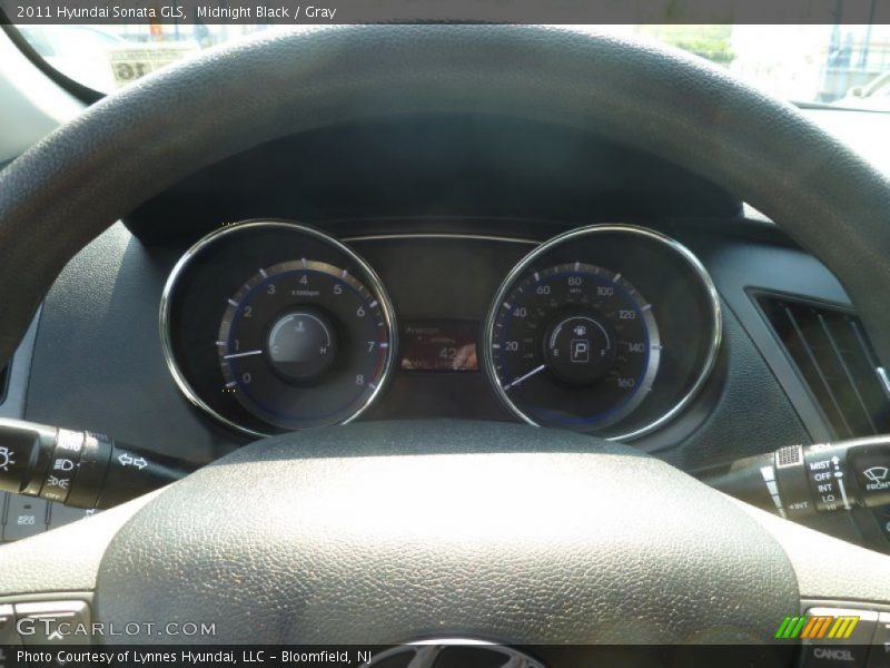 Midnight Black / Gray 2011 Hyundai Sonata GLS