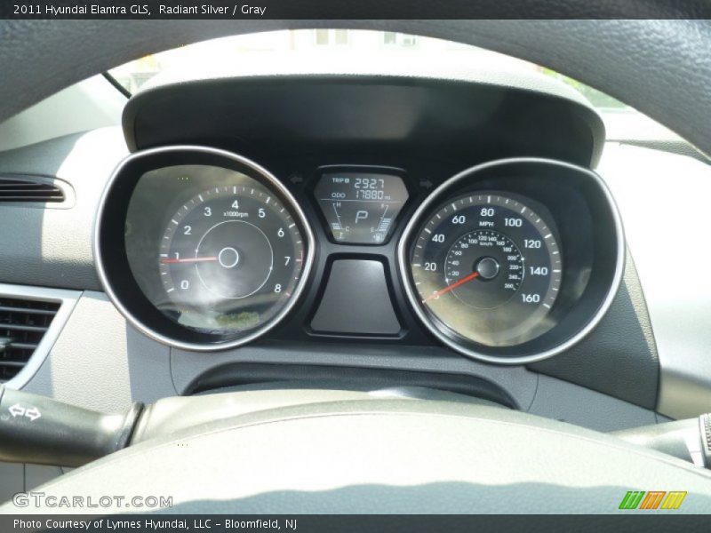 Radiant Silver / Gray 2011 Hyundai Elantra GLS