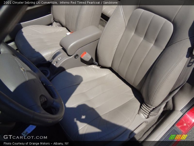 Inferno Red Tinted Pearlcoat / Sandstone 2001 Chrysler Sebring LXi Convertible