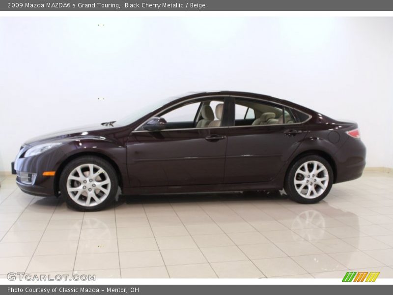 Black Cherry Metallic / Beige 2009 Mazda MAZDA6 s Grand Touring