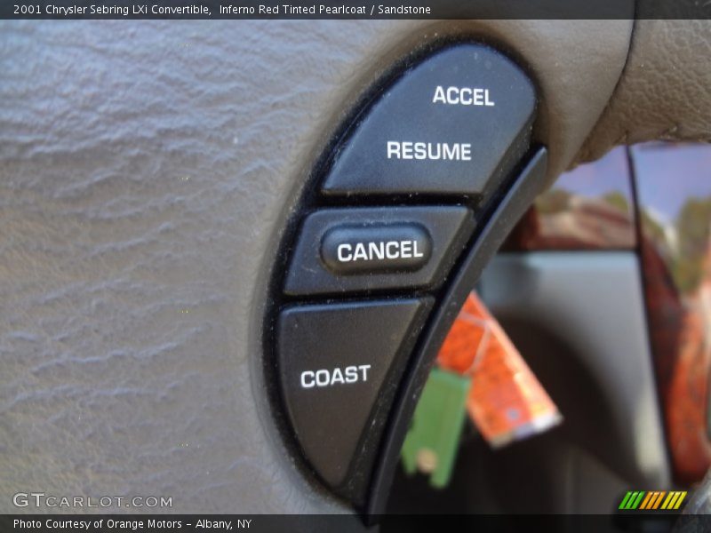 Inferno Red Tinted Pearlcoat / Sandstone 2001 Chrysler Sebring LXi Convertible