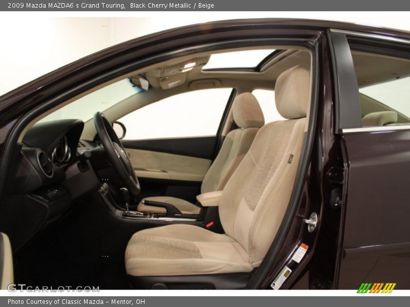 Black Cherry Metallic / Beige 2009 Mazda MAZDA6 s Grand Touring