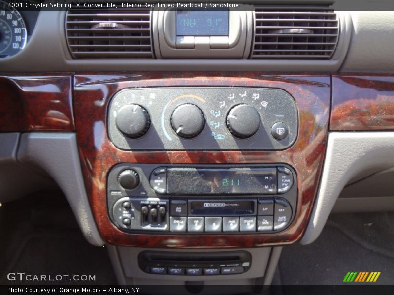 Inferno Red Tinted Pearlcoat / Sandstone 2001 Chrysler Sebring LXi Convertible