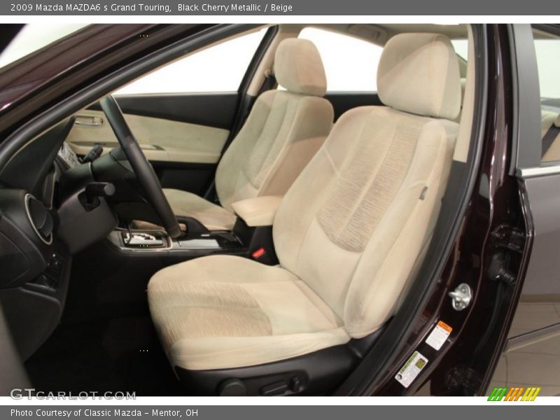 Black Cherry Metallic / Beige 2009 Mazda MAZDA6 s Grand Touring