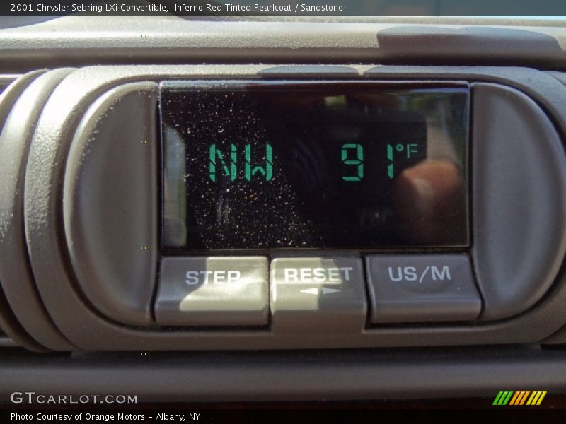 Inferno Red Tinted Pearlcoat / Sandstone 2001 Chrysler Sebring LXi Convertible