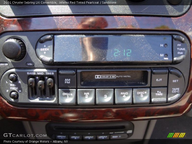Inferno Red Tinted Pearlcoat / Sandstone 2001 Chrysler Sebring LXi Convertible