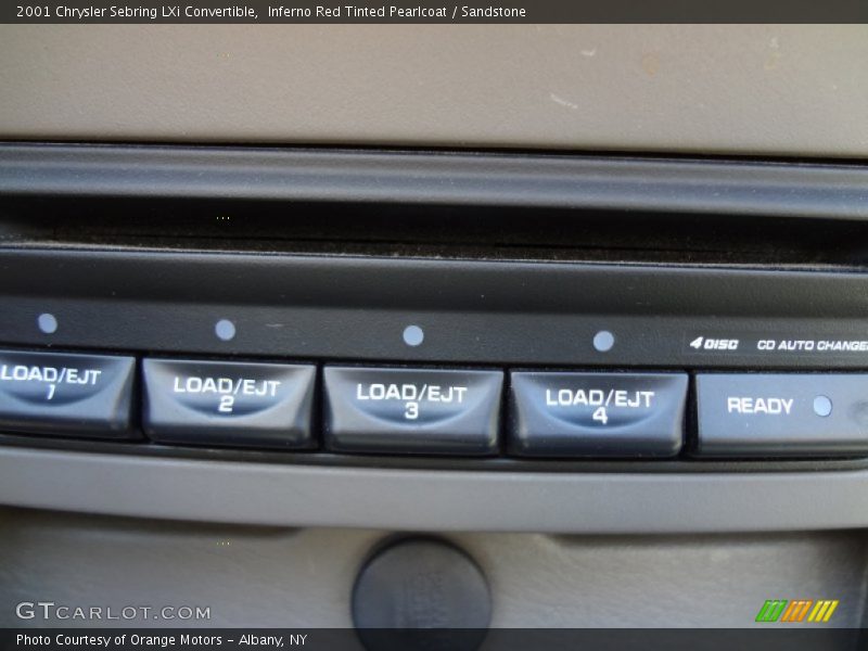 Inferno Red Tinted Pearlcoat / Sandstone 2001 Chrysler Sebring LXi Convertible