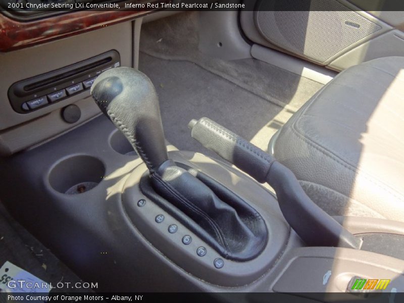 Inferno Red Tinted Pearlcoat / Sandstone 2001 Chrysler Sebring LXi Convertible
