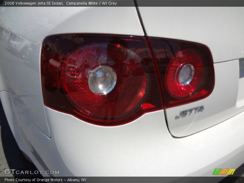 Campanella White / Art Grey 2008 Volkswagen Jetta SE Sedan