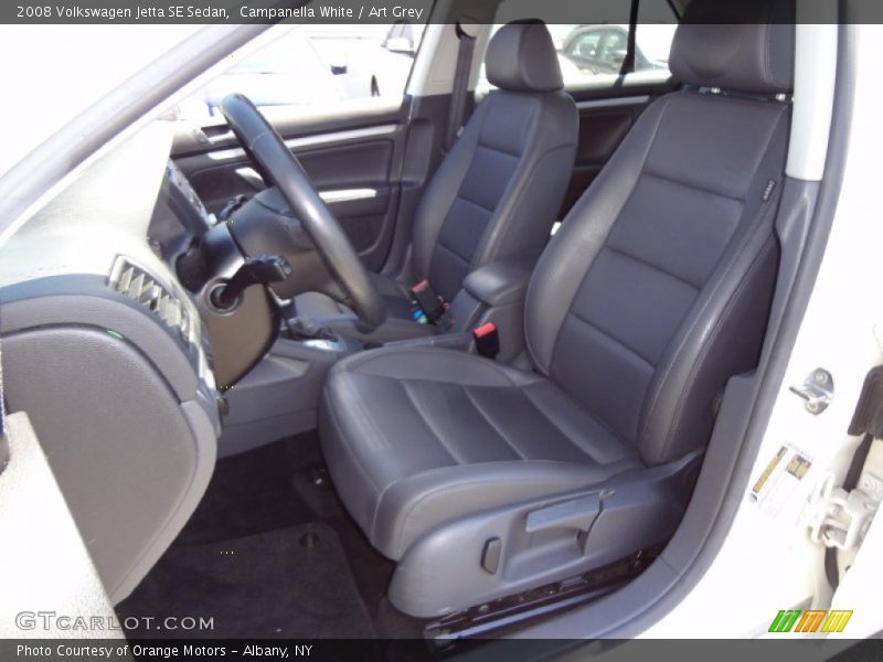Campanella White / Art Grey 2008 Volkswagen Jetta SE Sedan