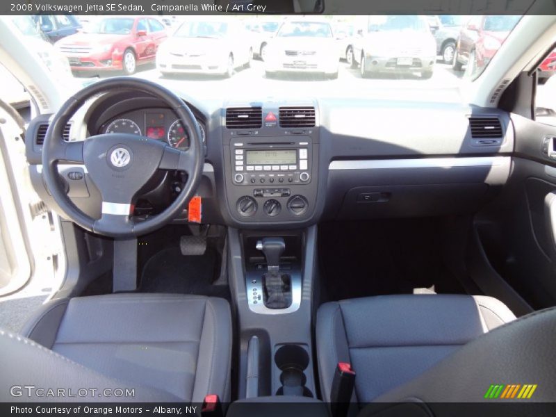 Campanella White / Art Grey 2008 Volkswagen Jetta SE Sedan