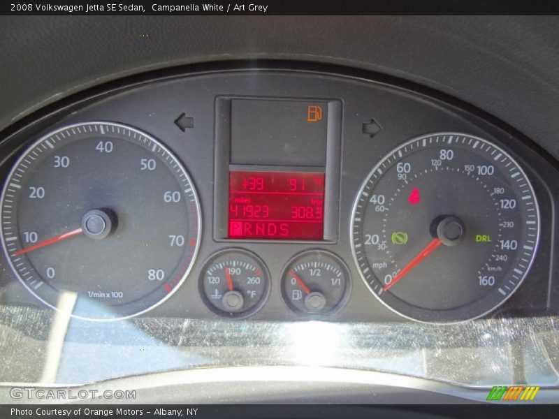 Campanella White / Art Grey 2008 Volkswagen Jetta SE Sedan