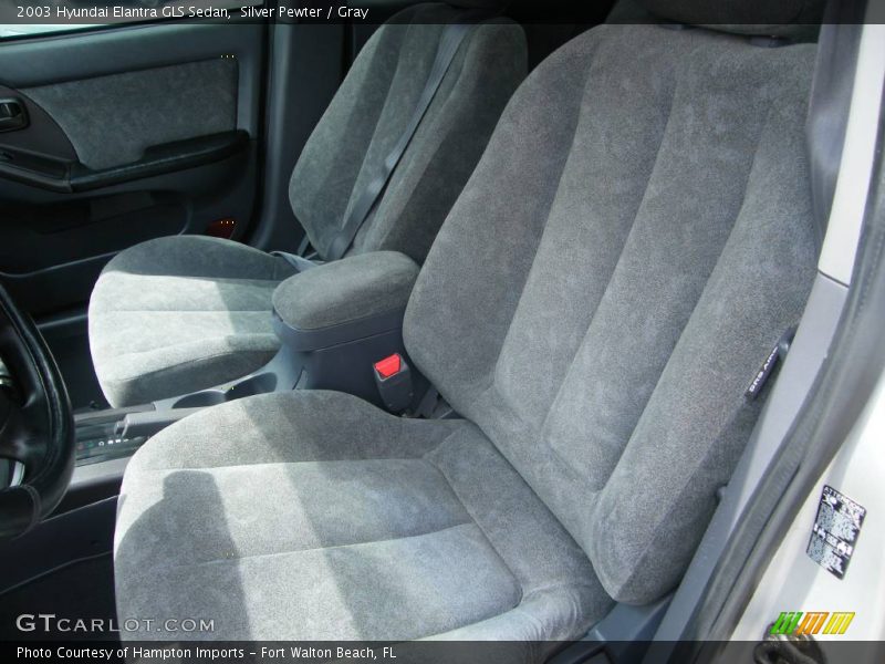 Silver Pewter / Gray 2003 Hyundai Elantra GLS Sedan