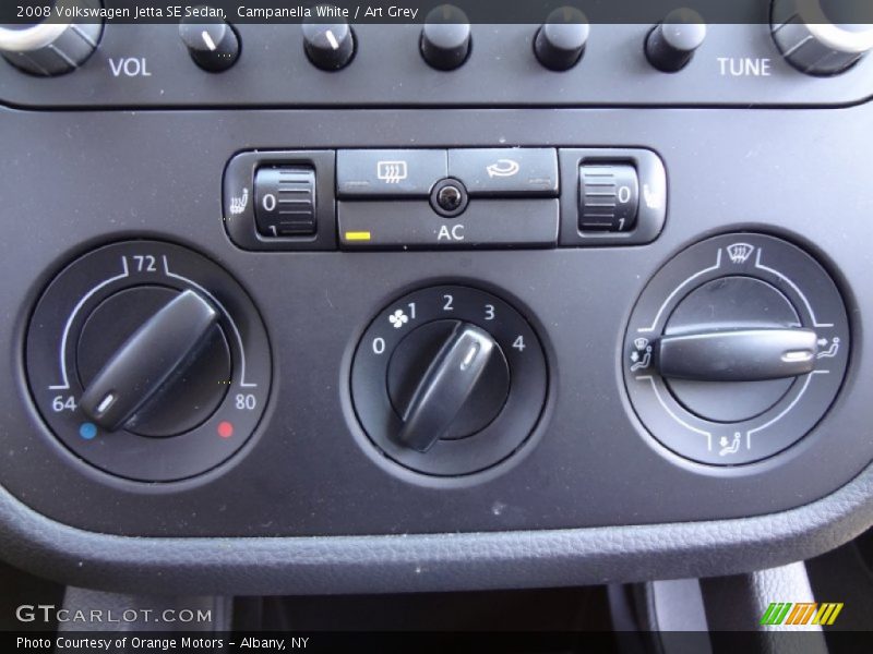 Campanella White / Art Grey 2008 Volkswagen Jetta SE Sedan