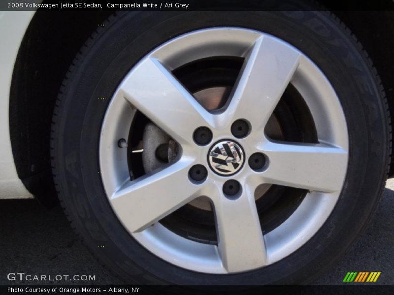 Campanella White / Art Grey 2008 Volkswagen Jetta SE Sedan