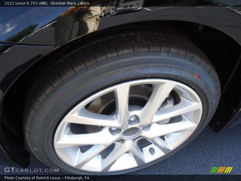 Obsidian Black / Black 2012 Lexus IS 250 AWD