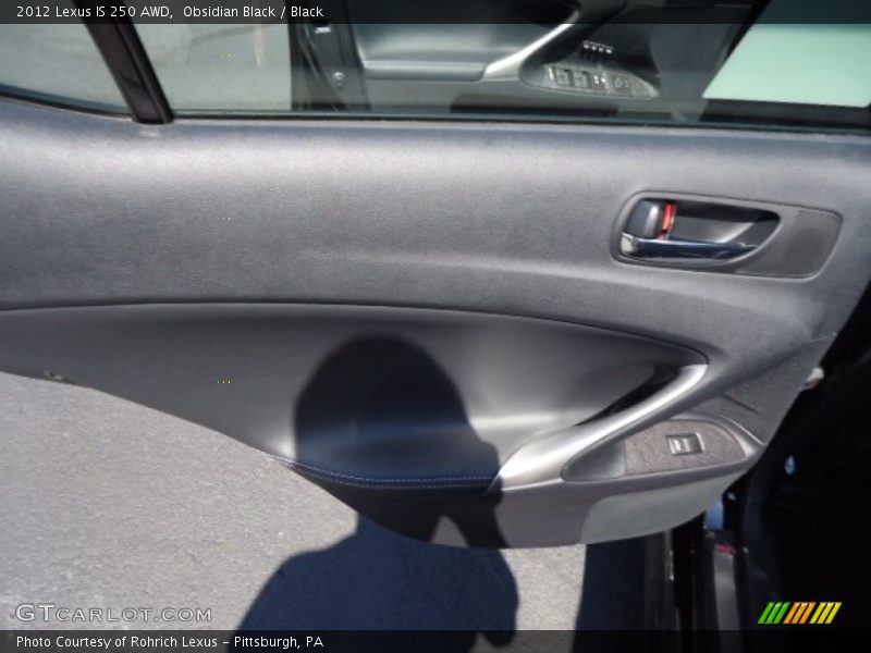 Obsidian Black / Black 2012 Lexus IS 250 AWD