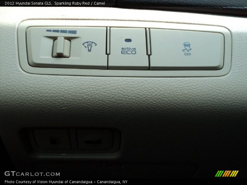 Sparkling Ruby Red / Camel 2012 Hyundai Sonata GLS