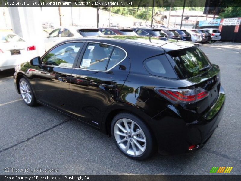 Obsidian Black / Caramel Nuluxe 2012 Lexus CT 200h Hybrid Premium