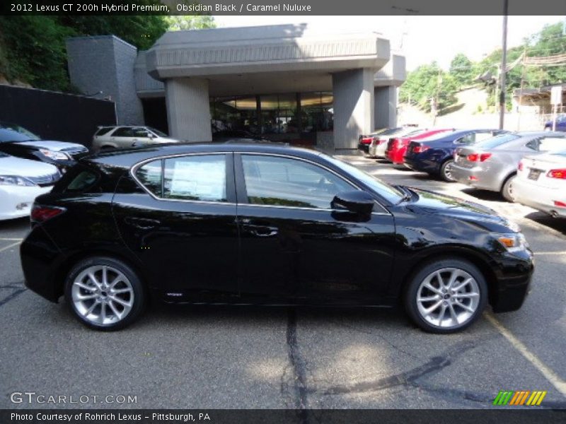 Obsidian Black / Caramel Nuluxe 2012 Lexus CT 200h Hybrid Premium