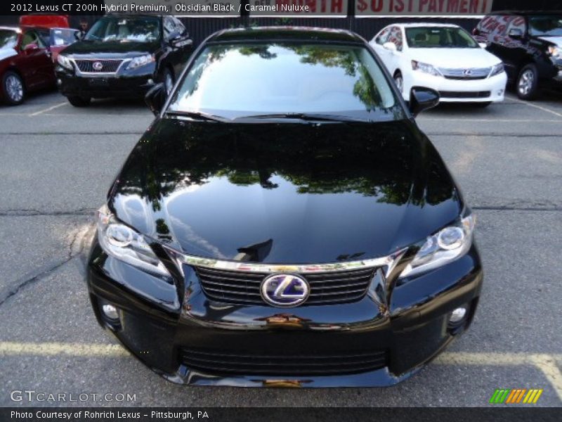 Obsidian Black / Caramel Nuluxe 2012 Lexus CT 200h Hybrid Premium