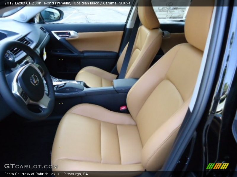 Obsidian Black / Caramel Nuluxe 2012 Lexus CT 200h Hybrid Premium