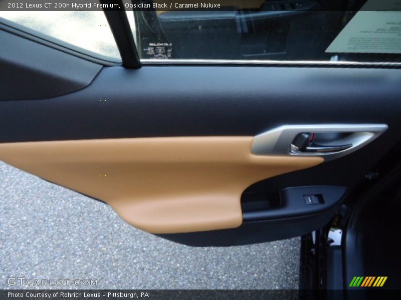 Obsidian Black / Caramel Nuluxe 2012 Lexus CT 200h Hybrid Premium