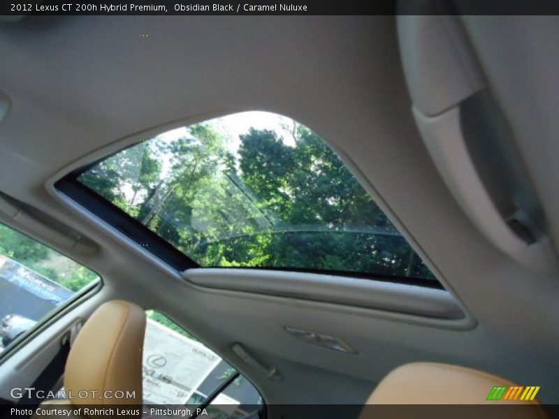 Obsidian Black / Caramel Nuluxe 2012 Lexus CT 200h Hybrid Premium
