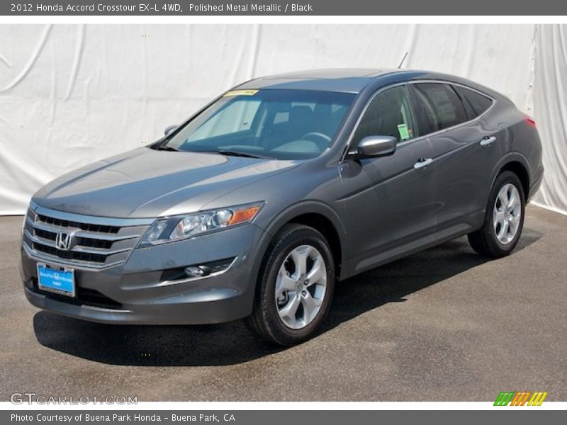 Polished Metal Metallic / Black 2012 Honda Accord Crosstour EX-L 4WD
