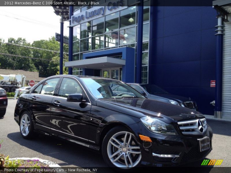 Black / Black 2012 Mercedes-Benz C 300 Sport 4Matic