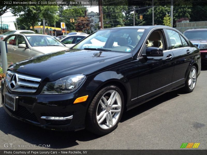 Black / Black 2012 Mercedes-Benz C 300 Sport 4Matic