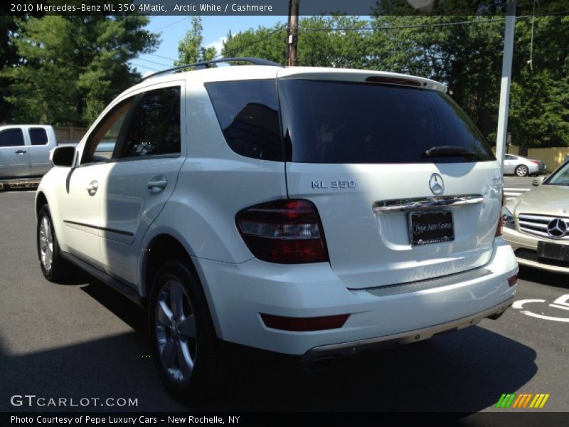 Arctic White / Cashmere 2010 Mercedes-Benz ML 350 4Matic