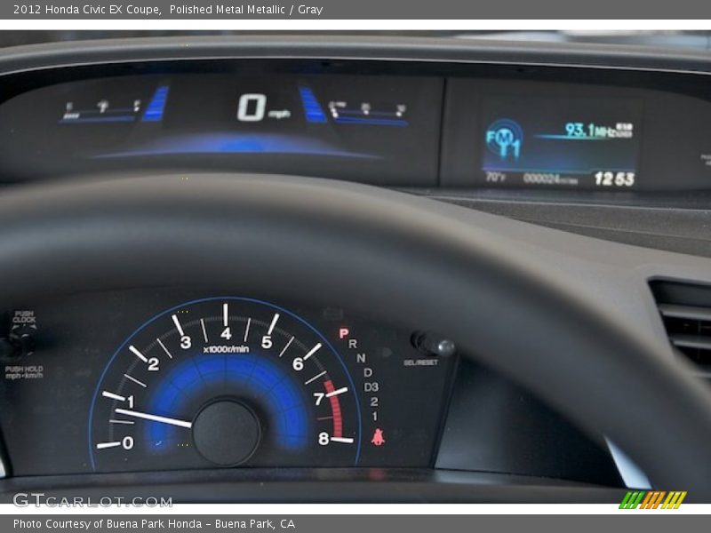 Polished Metal Metallic / Gray 2012 Honda Civic EX Coupe