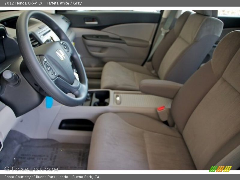 Taffeta White / Gray 2012 Honda CR-V LX