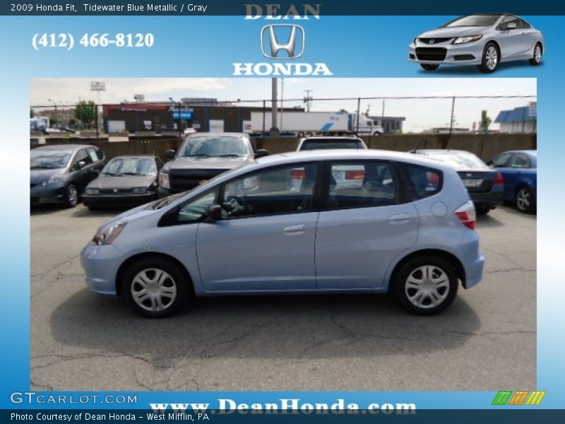 Tidewater Blue Metallic / Gray 2009 Honda Fit