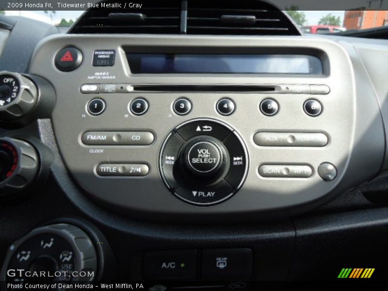 Tidewater Blue Metallic / Gray 2009 Honda Fit