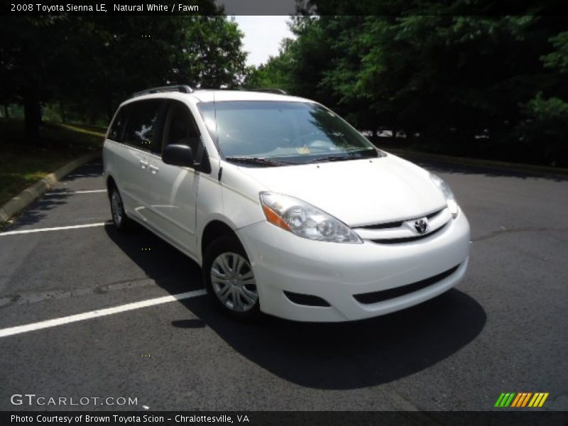 Natural White / Fawn 2008 Toyota Sienna LE