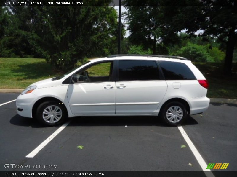 Natural White / Fawn 2008 Toyota Sienna LE