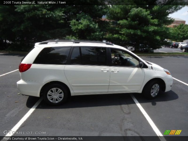 Natural White / Fawn 2008 Toyota Sienna LE