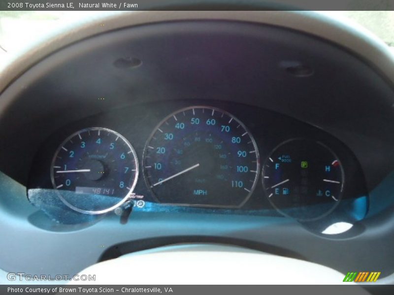 Natural White / Fawn 2008 Toyota Sienna LE