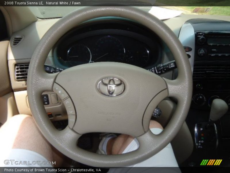 Natural White / Fawn 2008 Toyota Sienna LE