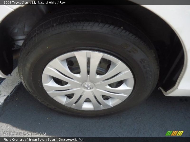 Natural White / Fawn 2008 Toyota Sienna LE