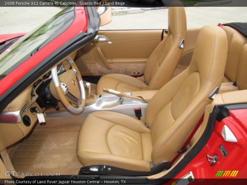 Sand Beige Interior - 2008 911 Carrera 4S Cabriolet 