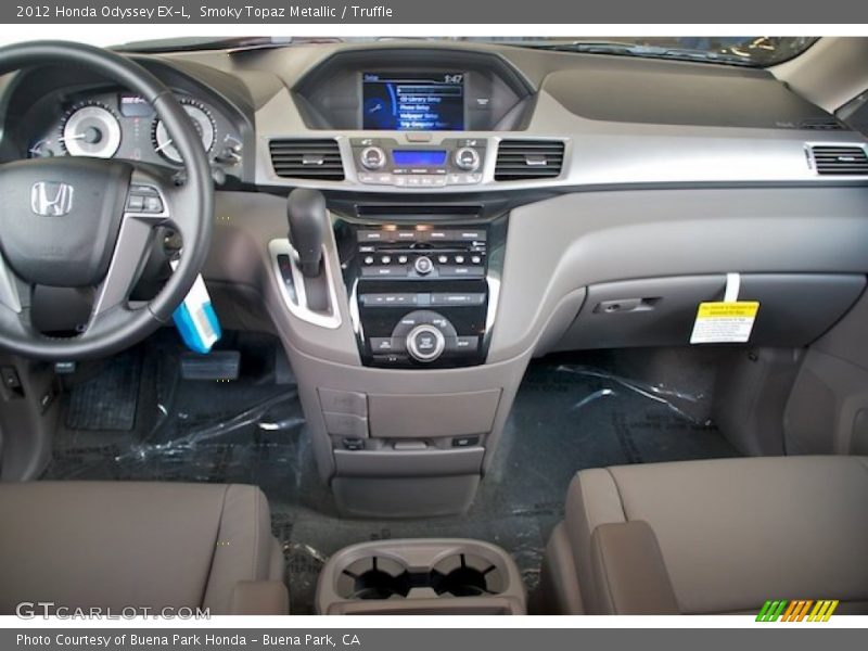 Smoky Topaz Metallic / Truffle 2012 Honda Odyssey EX-L