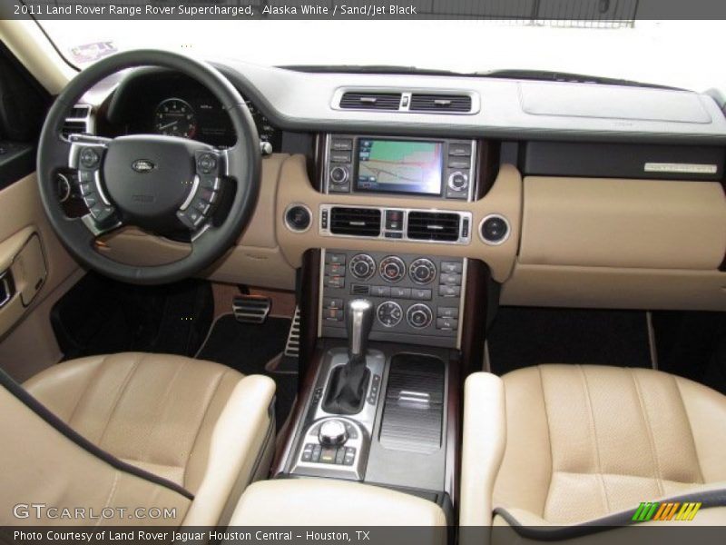 Alaska White / Sand/Jet Black 2011 Land Rover Range Rover Supercharged