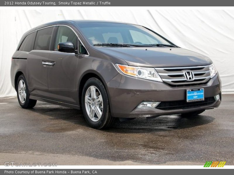 Smoky Topaz Metallic / Truffle 2012 Honda Odyssey Touring