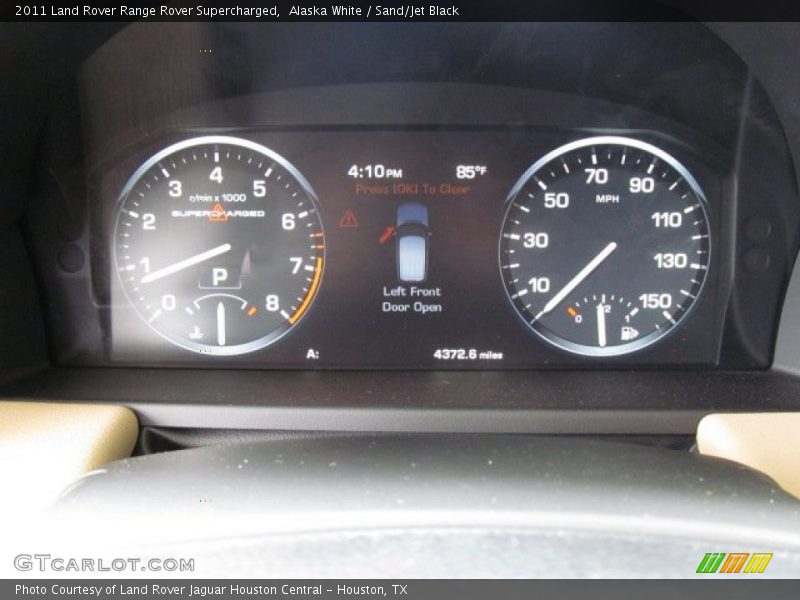 Alaska White / Sand/Jet Black 2011 Land Rover Range Rover Supercharged
