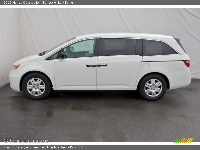 Taffeta White / Beige 2012 Honda Odyssey LX