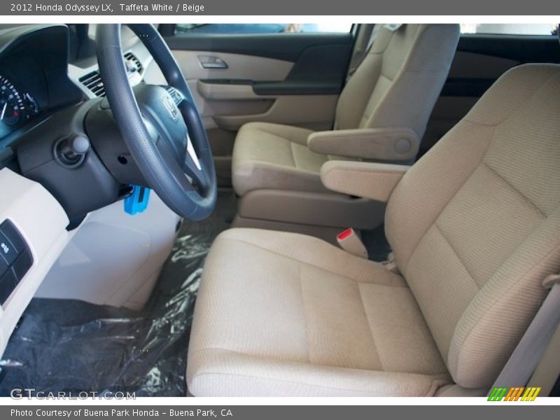 Taffeta White / Beige 2012 Honda Odyssey LX